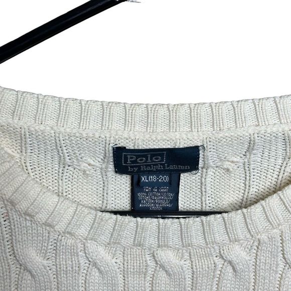 Vintage Polo Ralph Lauren Cable Knit Sweater Womens XL - Picture 4 of 4